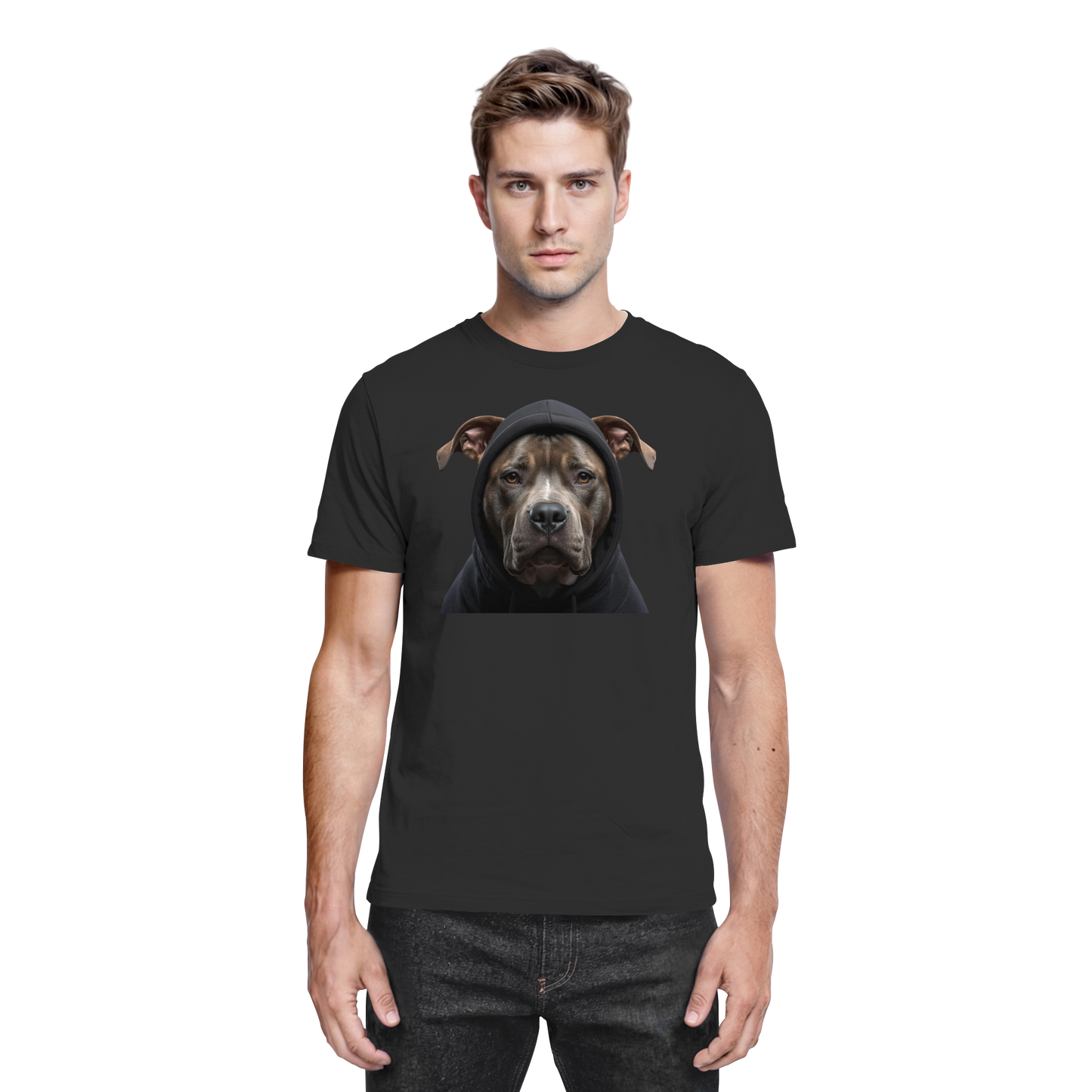 Premium Pfotenpoesie T-Shirt Pitbull