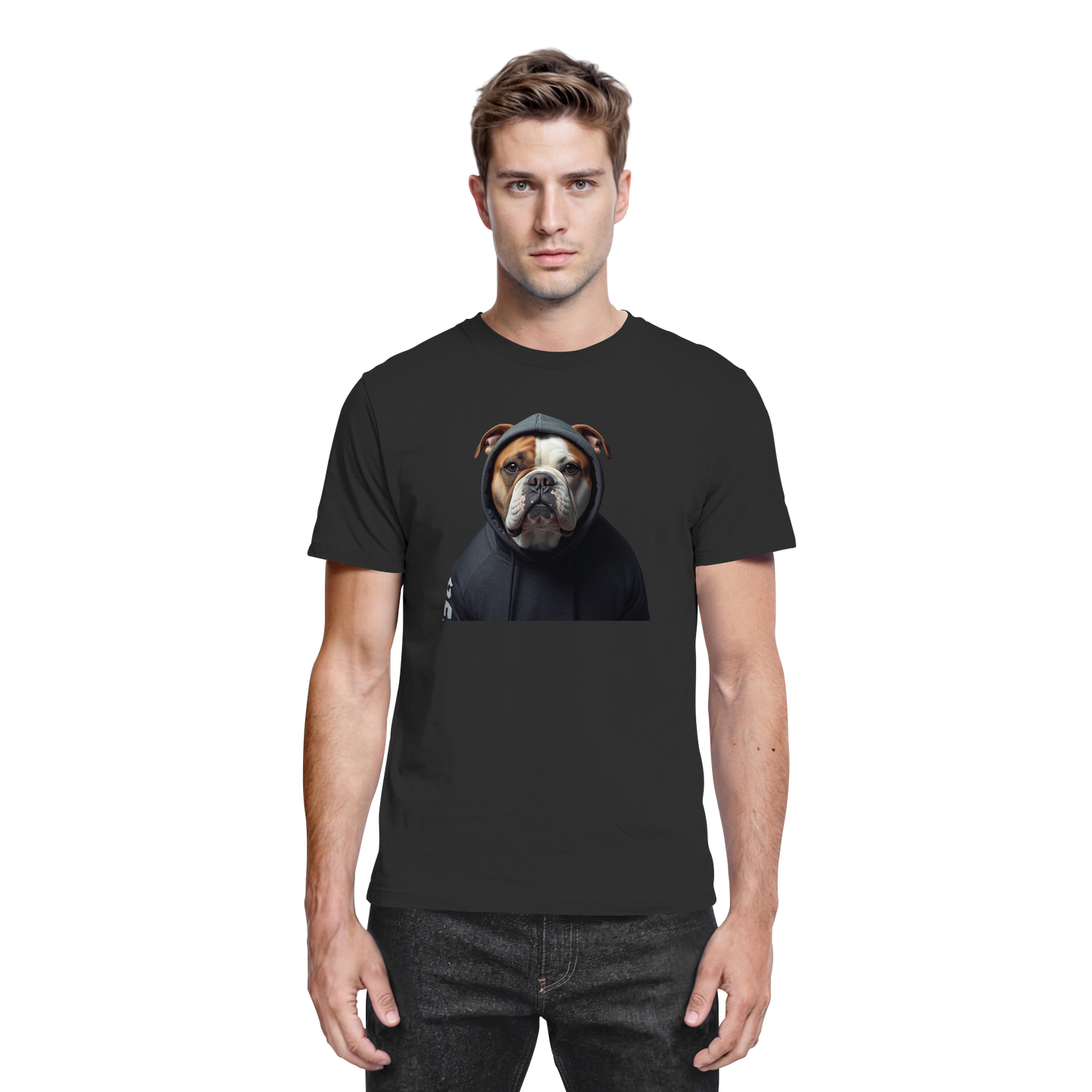 Premium Pfotenpoesie T-Shirt Amarican Bulldog