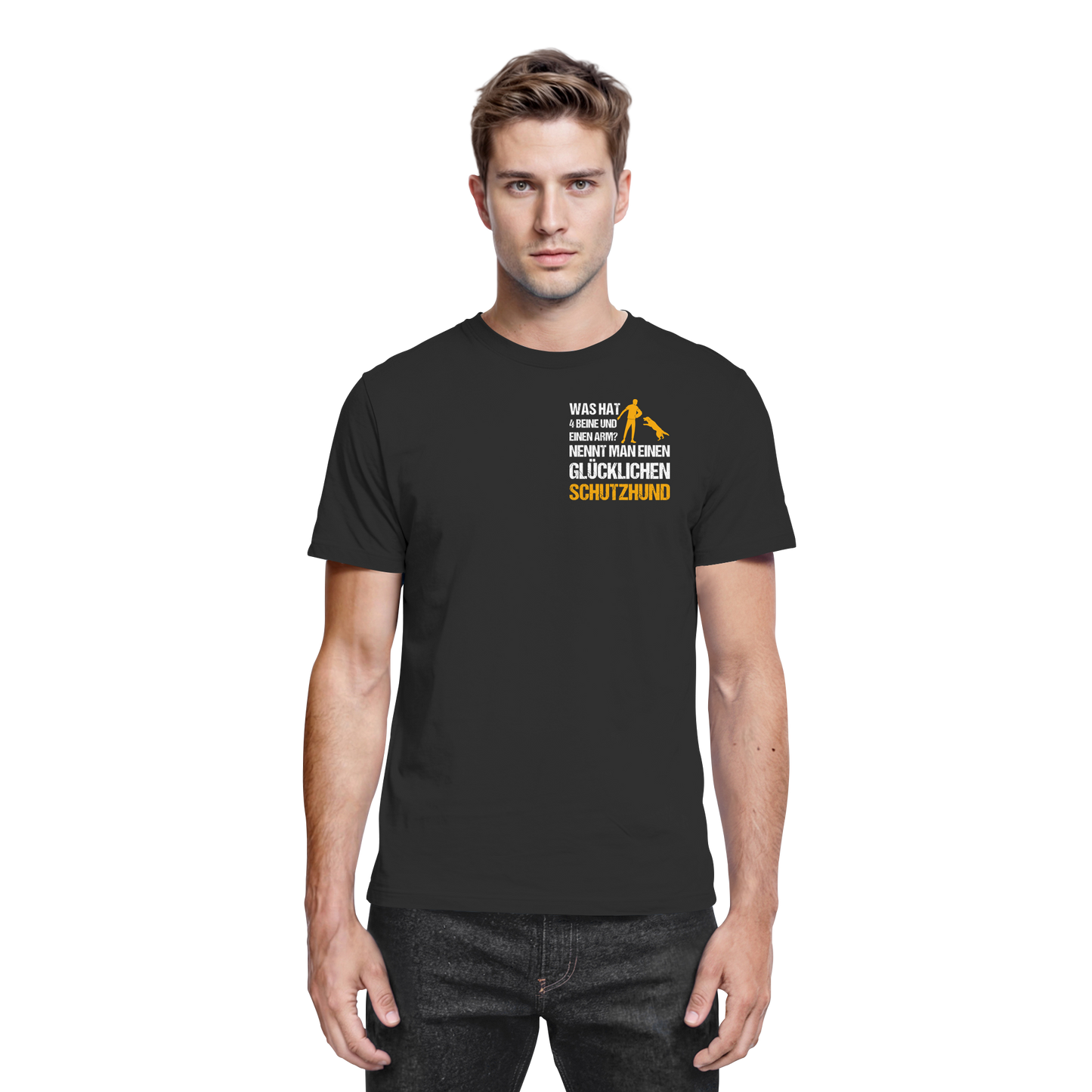 Premium Pfotenpoesie T-Shirt Nennt Man Schutzhund