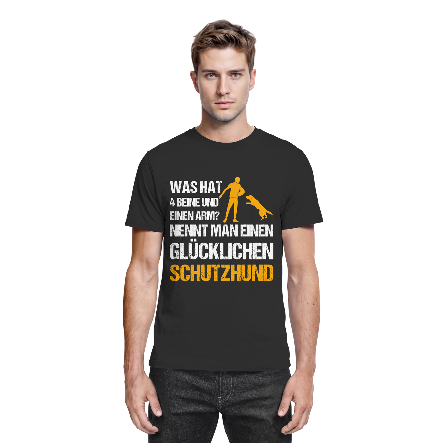 Premium Pfotenpoesie T-Shirt Nennt Man Schutzhund