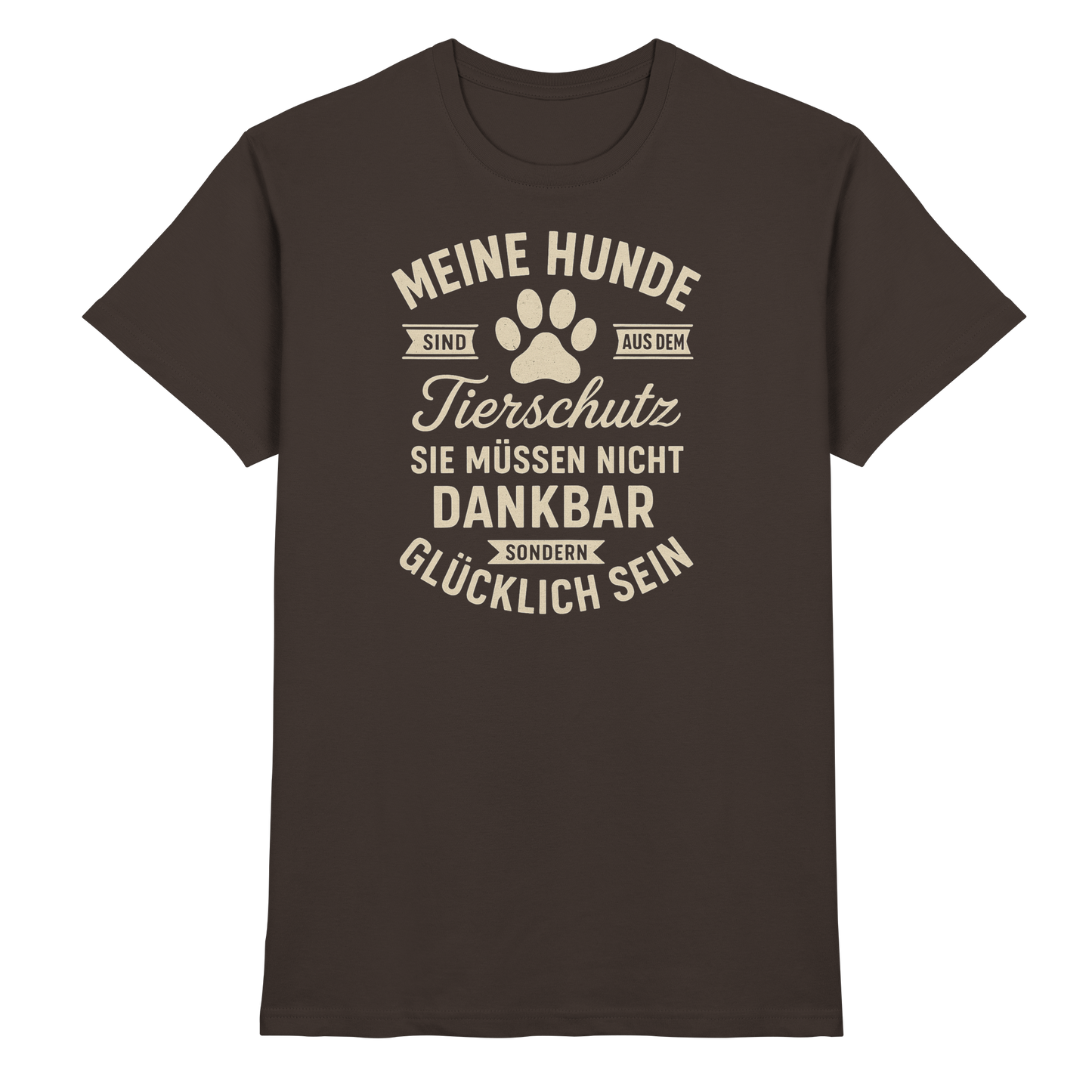 Premium Pfotenpoesie T-Shirt Tierschutz