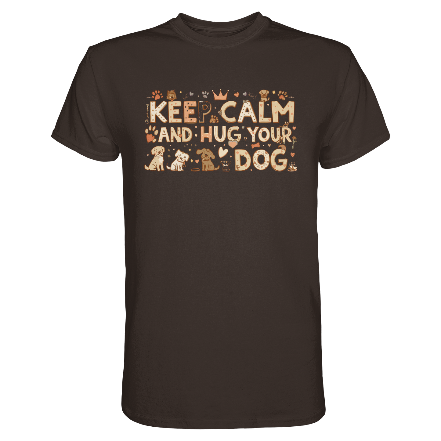Keep Calm and Hug Your Dog Premium Unisex Shirt