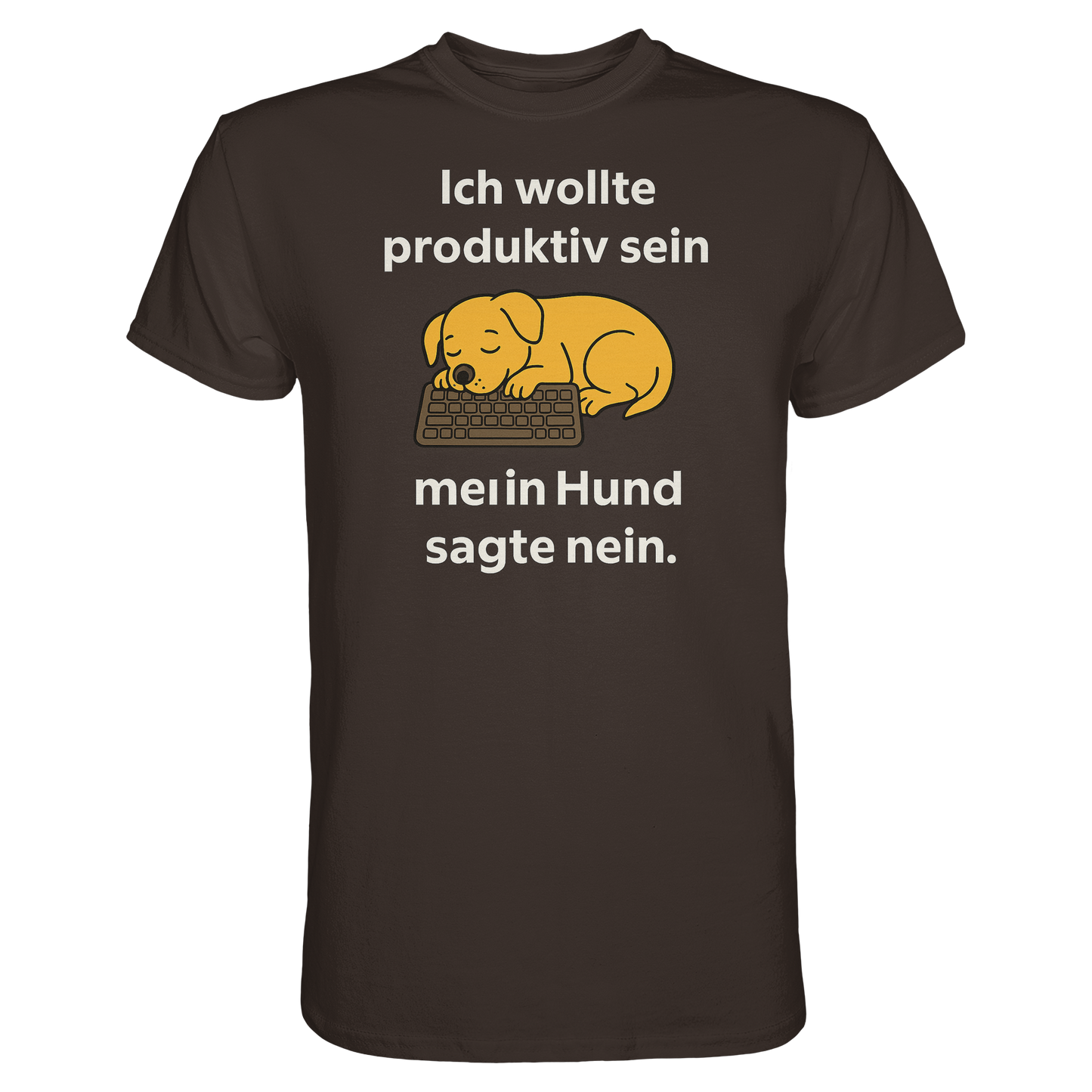 Premium Pfotenpoesie Unisex Shirt Ich wollte produktiv sein