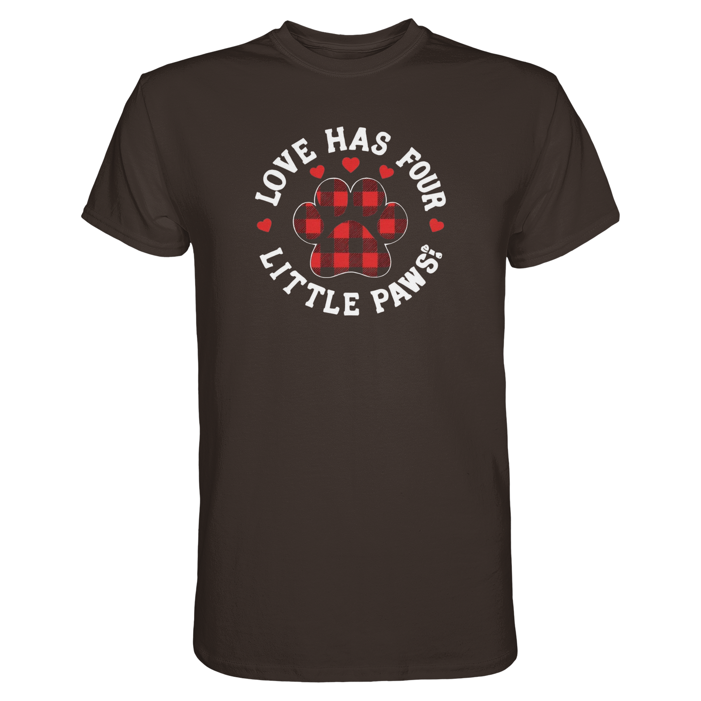 Love Has Four Little Paws Premium Unisex Shirt Pfotenpoesie