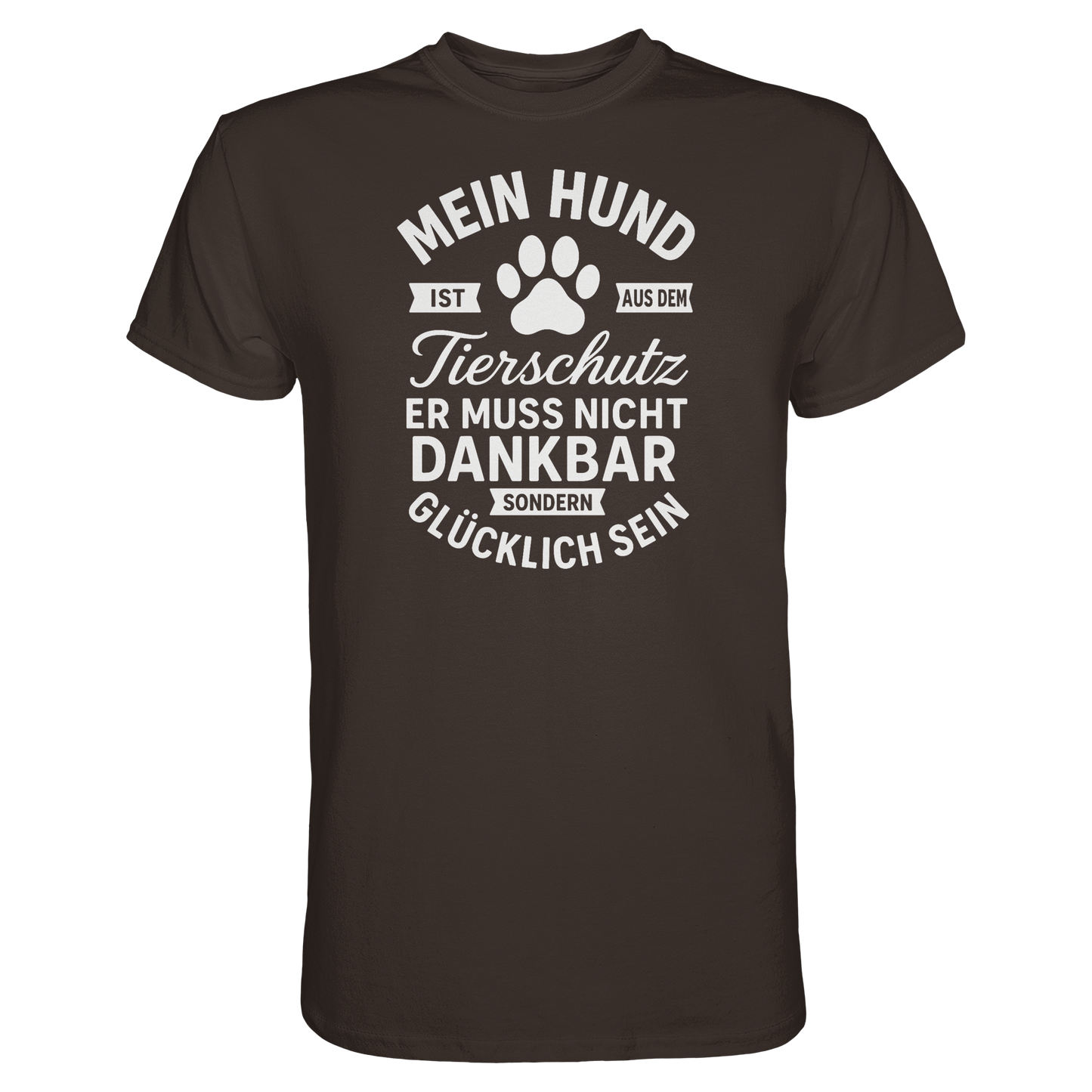Mein Hund ist aus dem Tierschutz Premium Unisex Shirt
