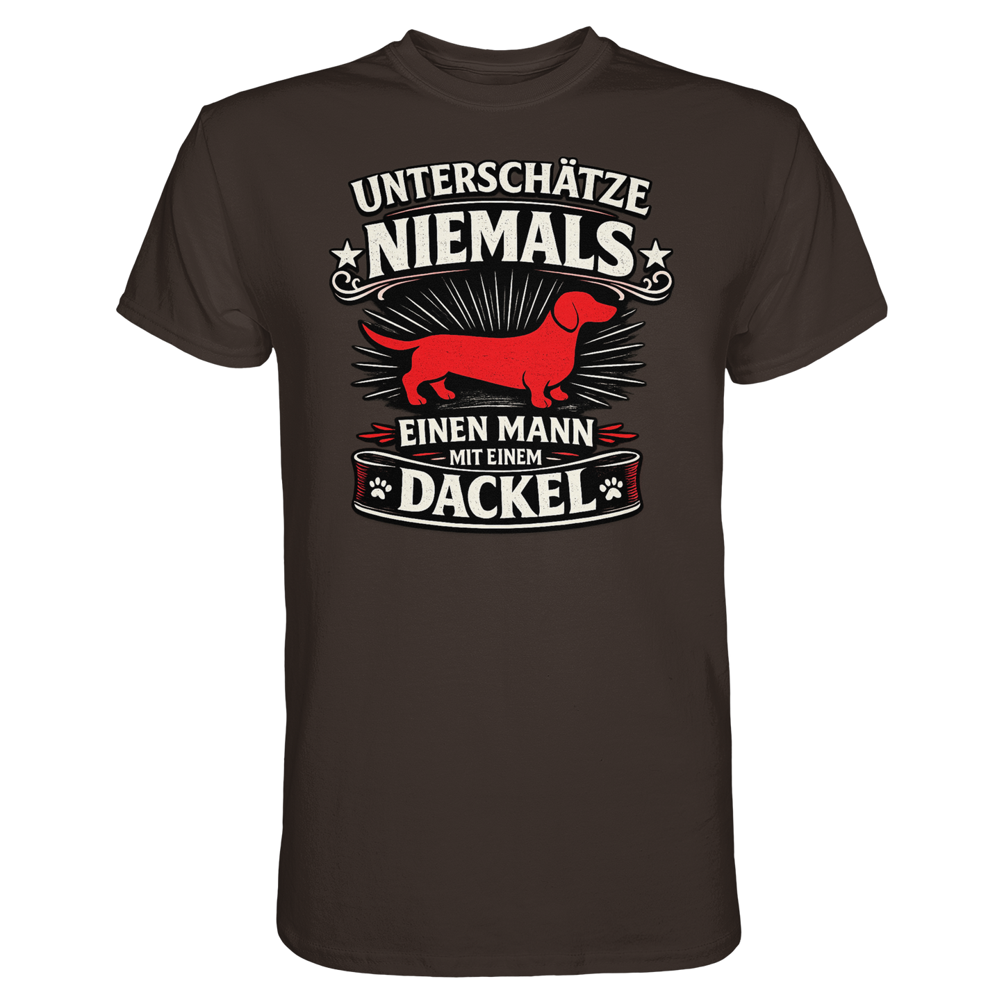 Unterschätze niemals einen Mann mit einem Dackel Premium Herren Shirt