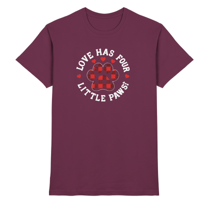 Love Has Four Little Paws Premium Unisex Shirt Pfotenpoesie