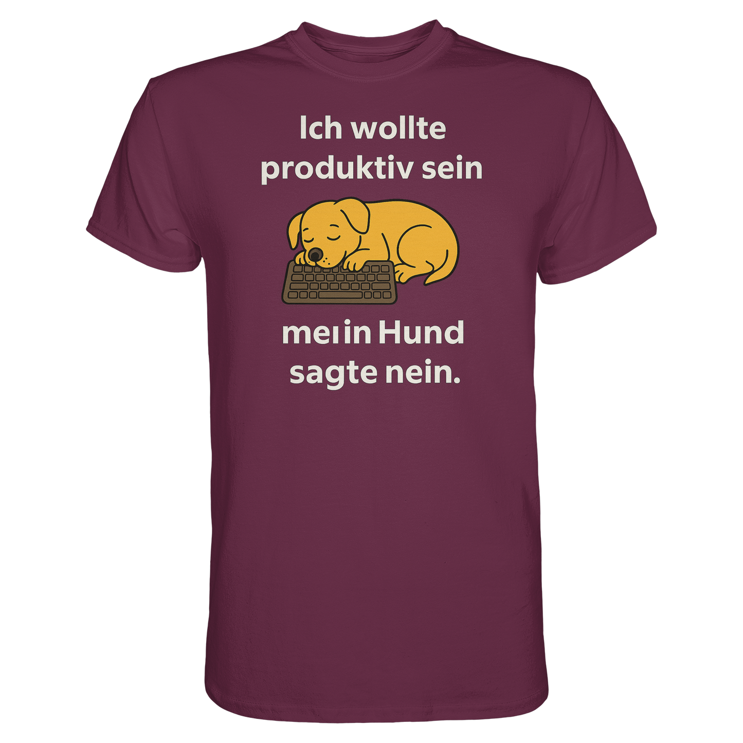 Premium Pfotenpoesie Unisex Shirt Ich wollte produktiv sein