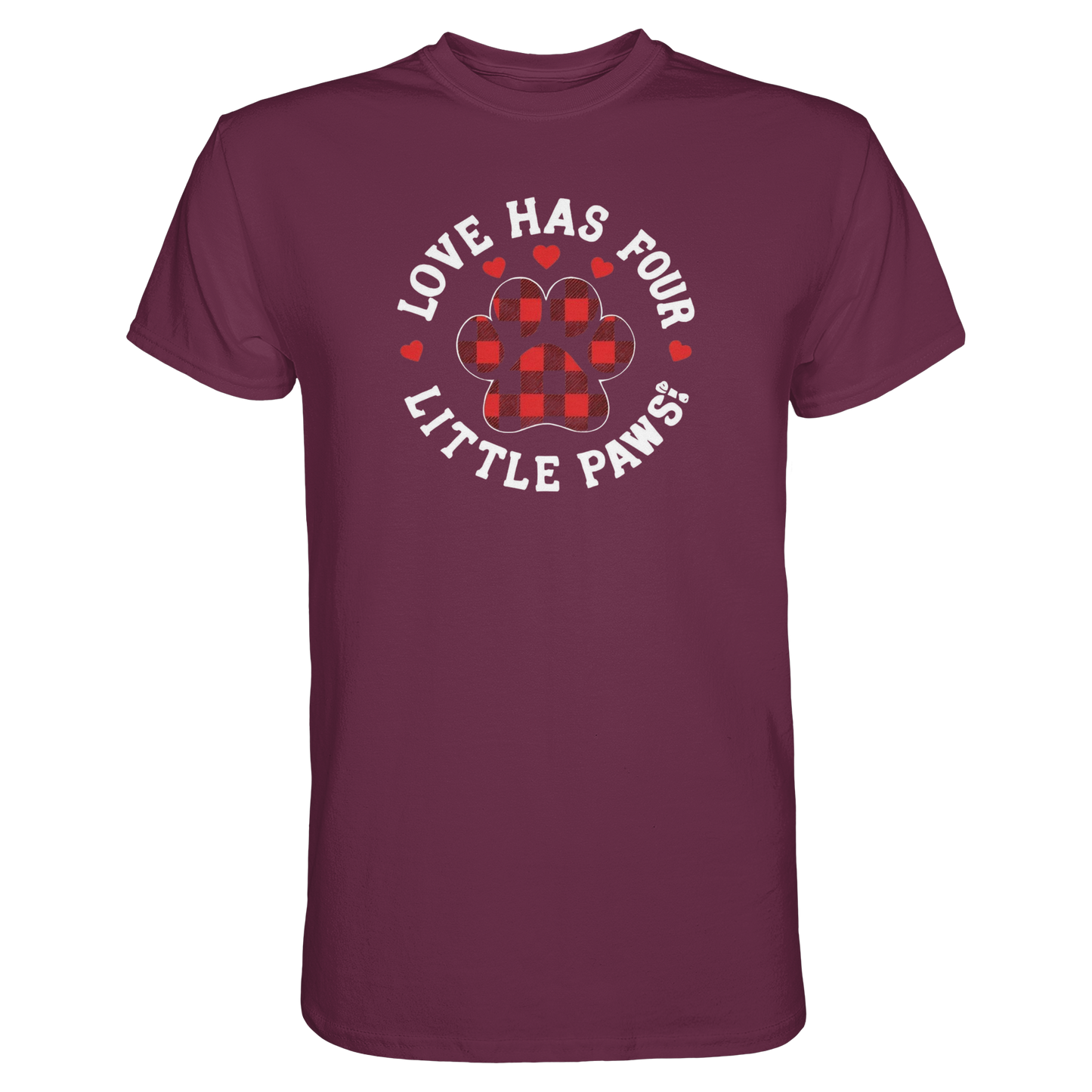 Love Has Four Little Paws Premium Unisex Shirt Pfotenpoesie