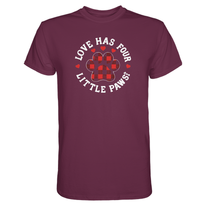 Love Has Four Little Paws Premium Unisex Shirt Pfotenpoesie