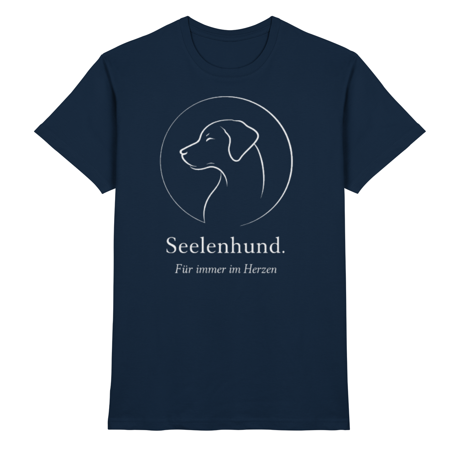 Premium Pfotenpoesie Shirt Seelenhund Für immer im Herzen