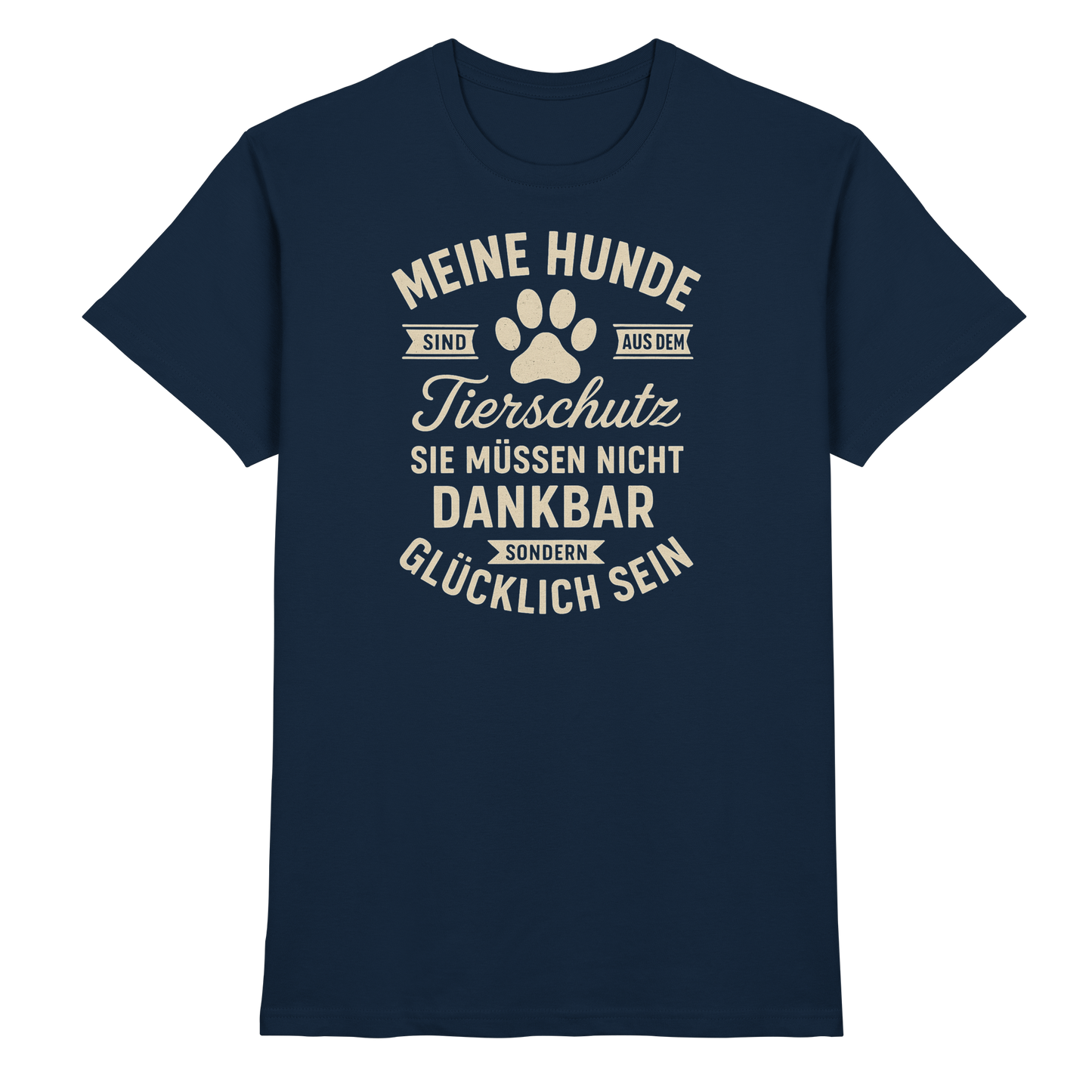 Premium Pfotenpoesie T-Shirt Tierschutz