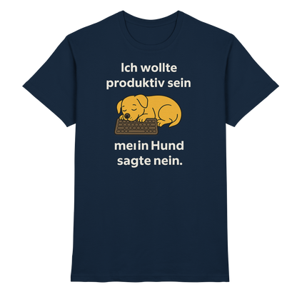Ich wollte produktiv sein Premium Unisex Shirt
