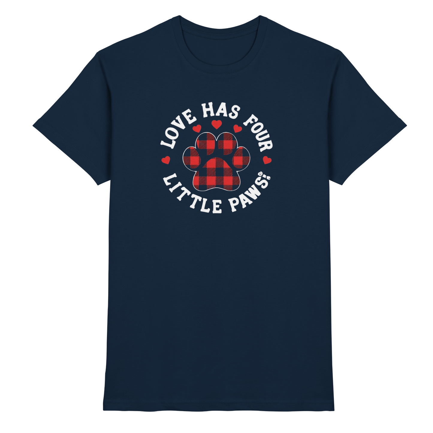 Love Has Four Little Paws Premium Unisex Shirt Pfotenpoesie