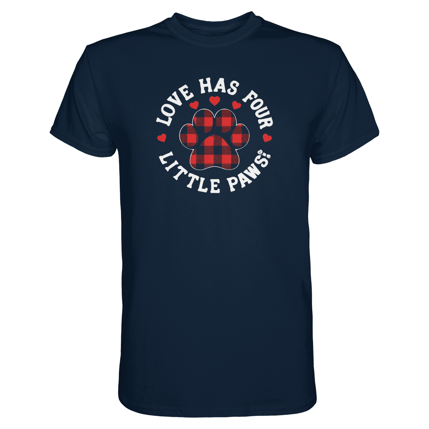 Love Has Four Little Paws Premium Unisex Shirt Pfotenpoesie