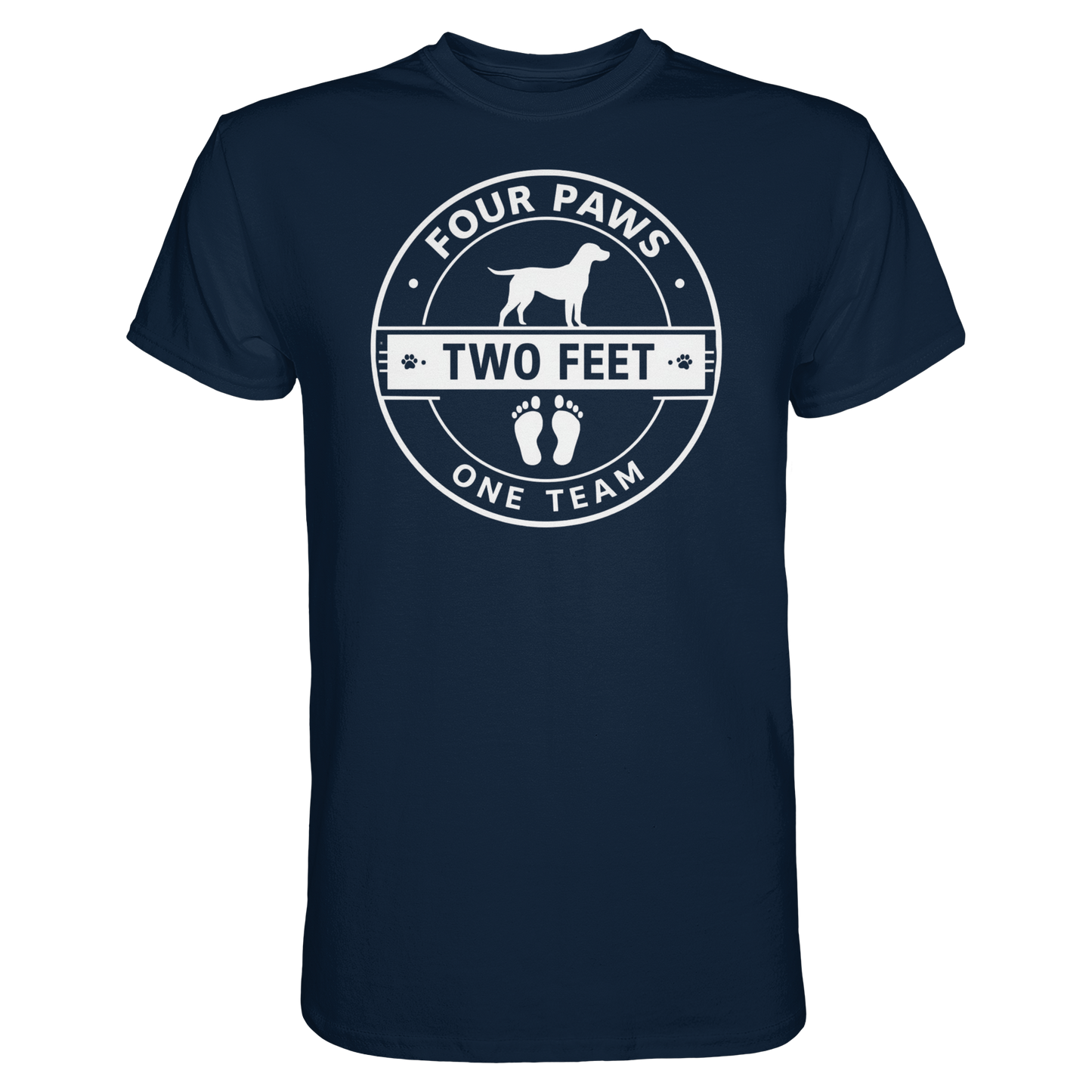 Premium Pfotenpoesie T-Shirt Four Paws Two Feet