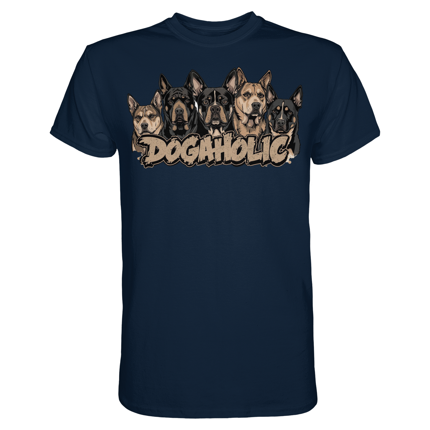 Premium Pfotenpoesie T-Shirt Dogaholic