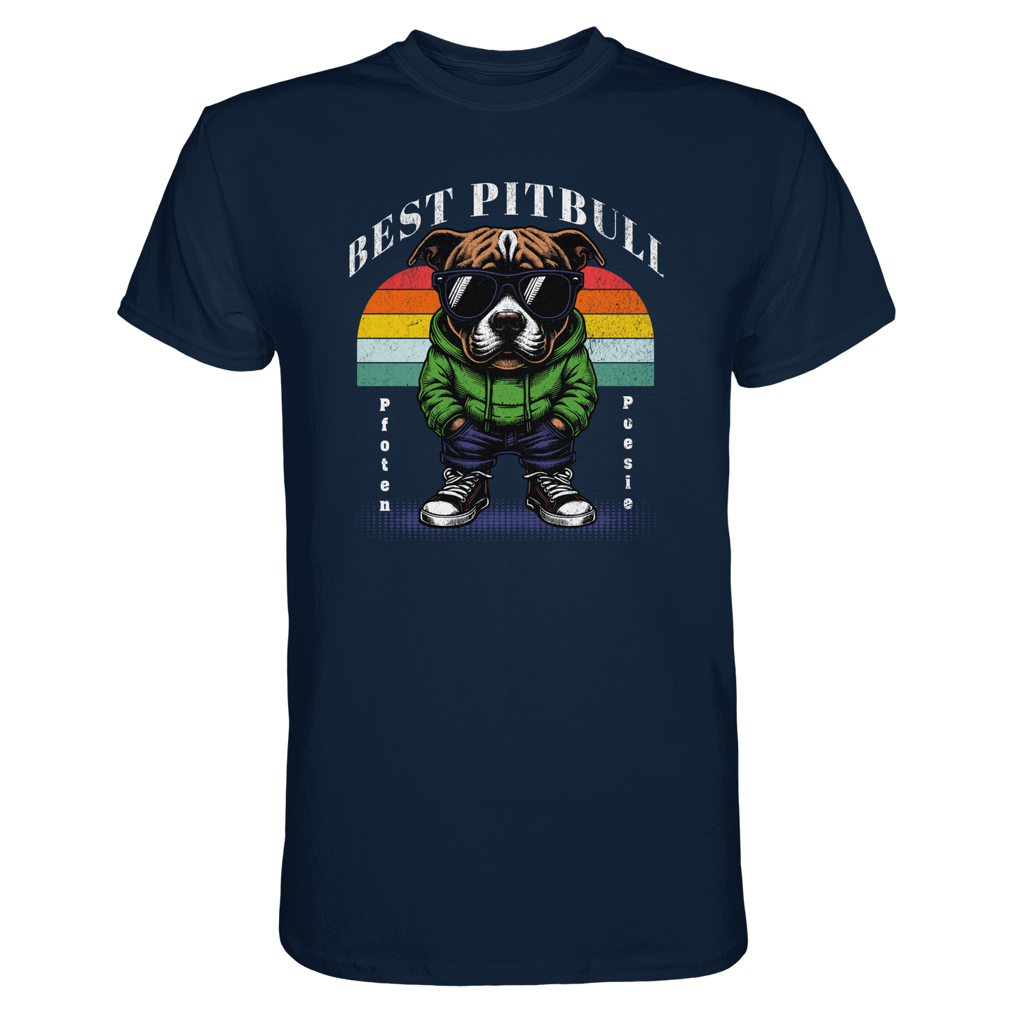 Premium Pfotenpoesie T-Shirt Best Pitbull