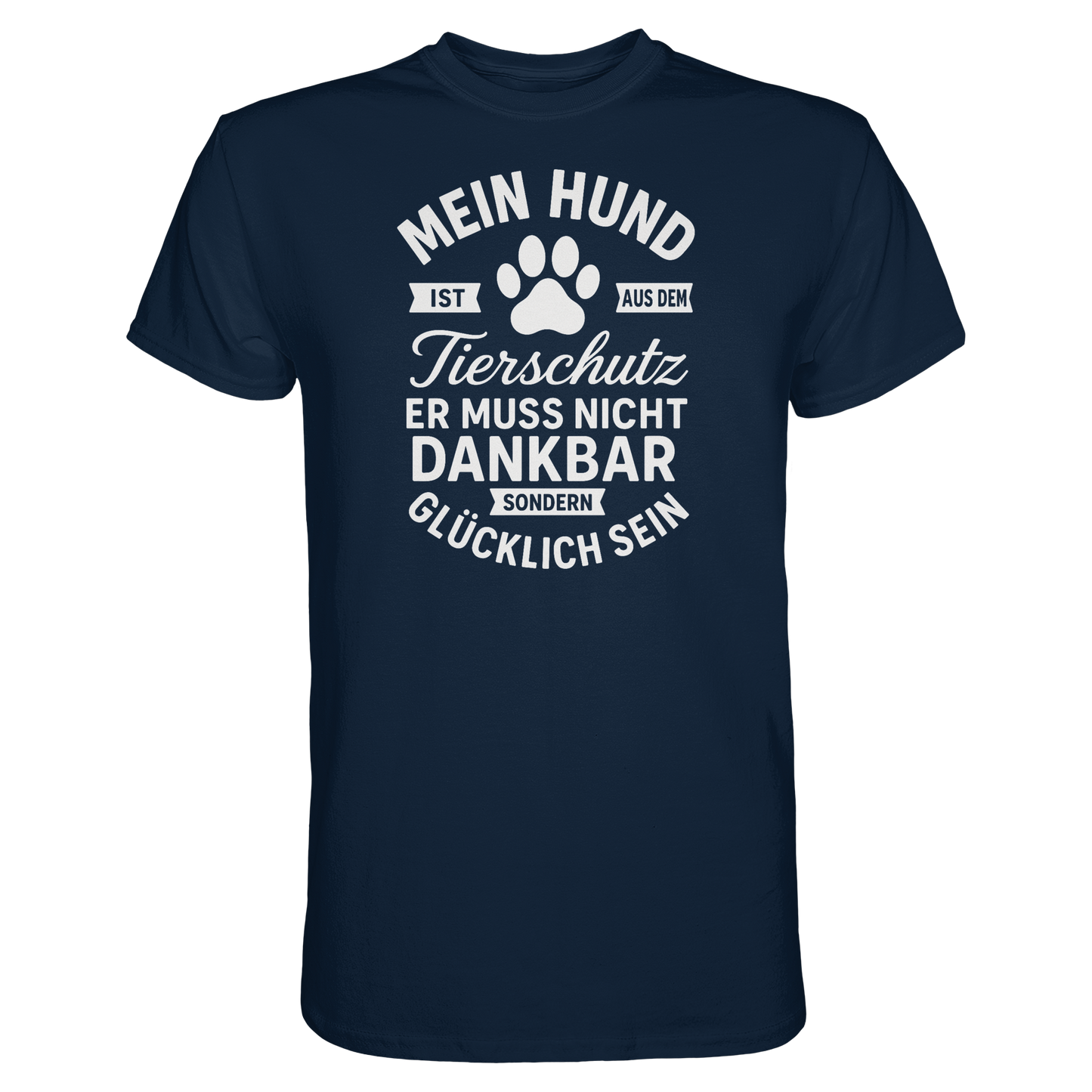Mein Hund ist aus dem Tierschutz Premium Unisex Shirt