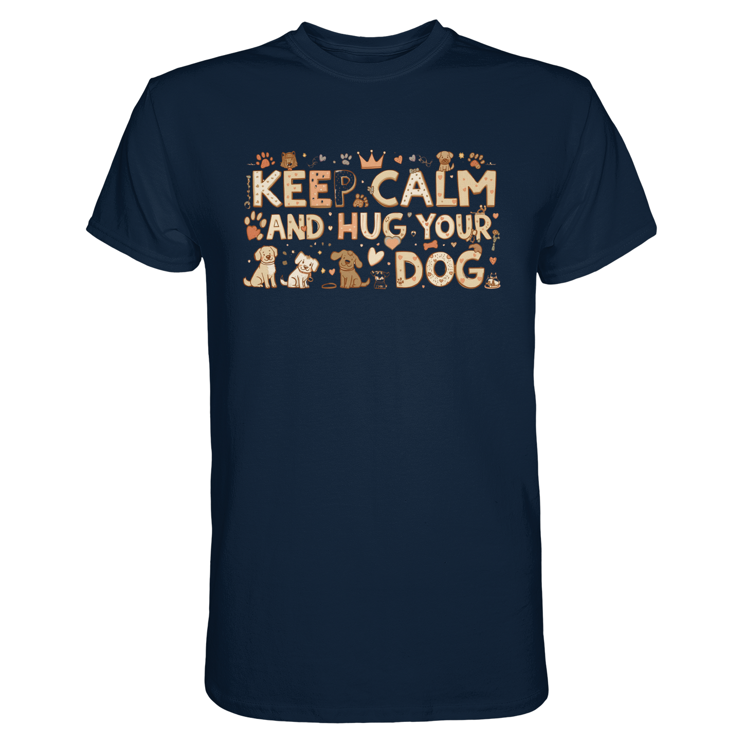 Keep Calm and Hug Your Dog Premium Unisex Shirt