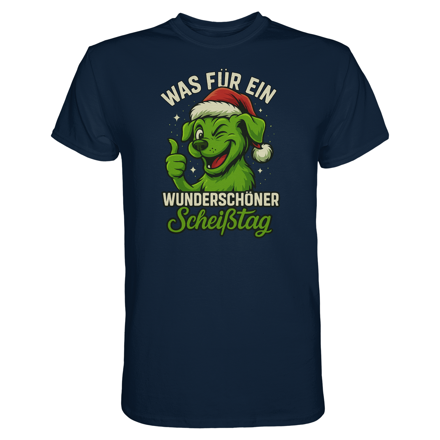 Premium Pfotenpoesie Unisex Shirt Was für ein wunderschöner Scheißtag