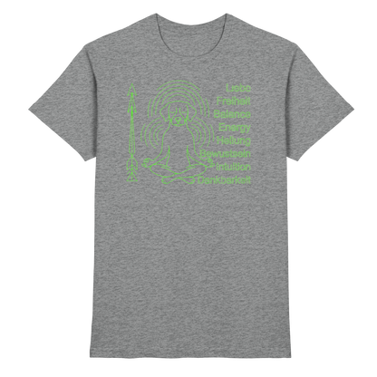 meditierender Hund Premium Unisex Shirt
