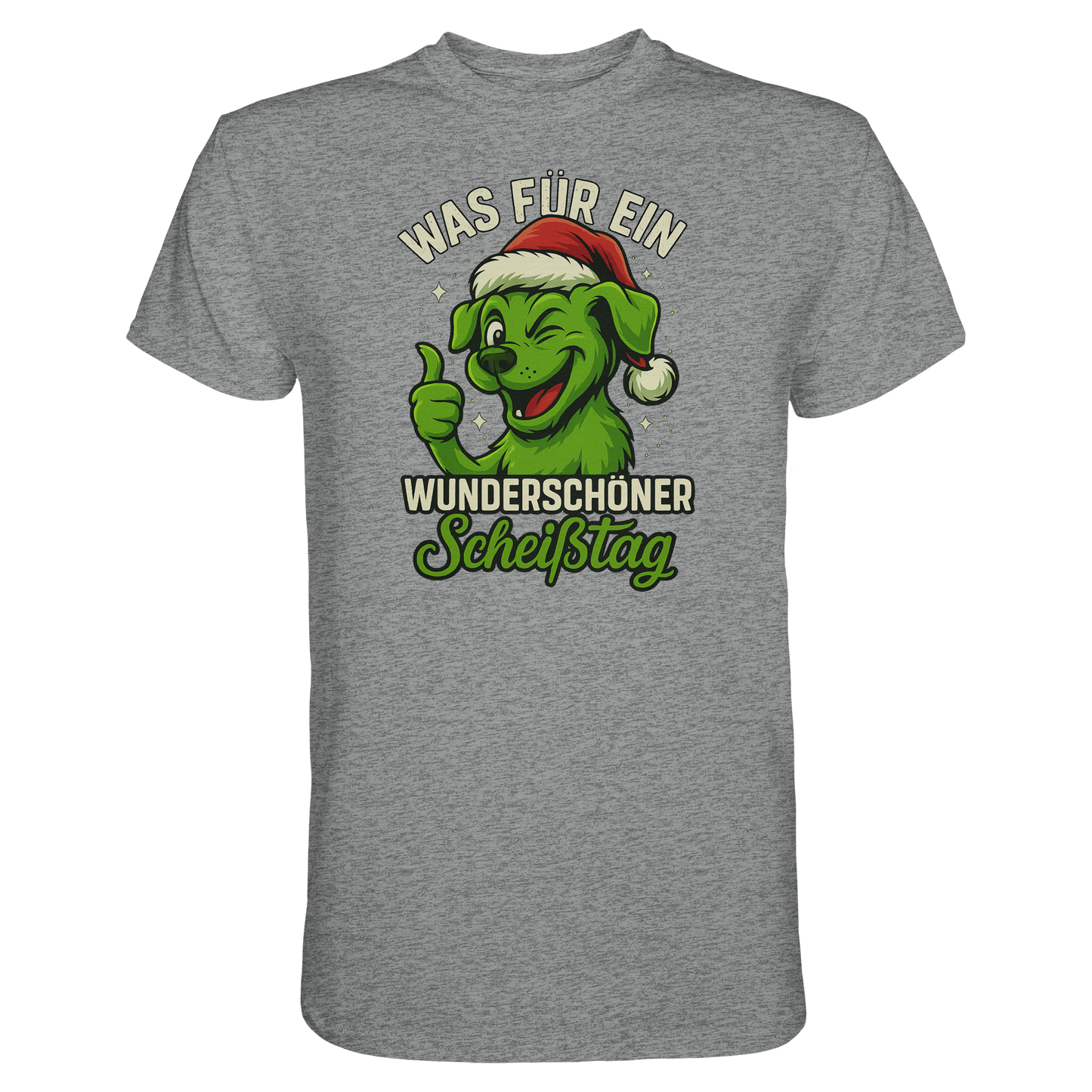 Premium Pfotenpoesie Unisex Shirt Was für ein wunderschöner Scheißtag