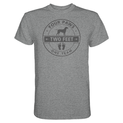 Four Paws Two Feet One Team Premium Herren Shirt