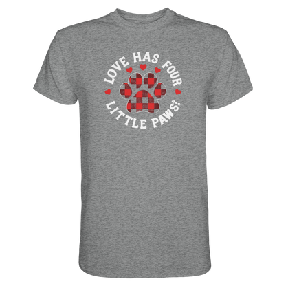 Love Has Four Little Paws Premium Unisex Shirt Pfotenpoesie