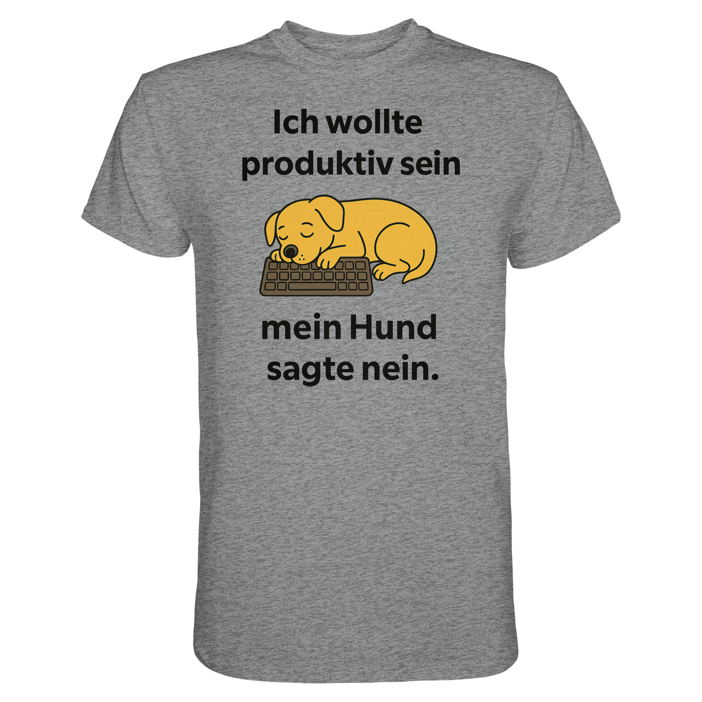 Premium Pfotenpoesie Unisex Shirt Ich wollte produktiv sein