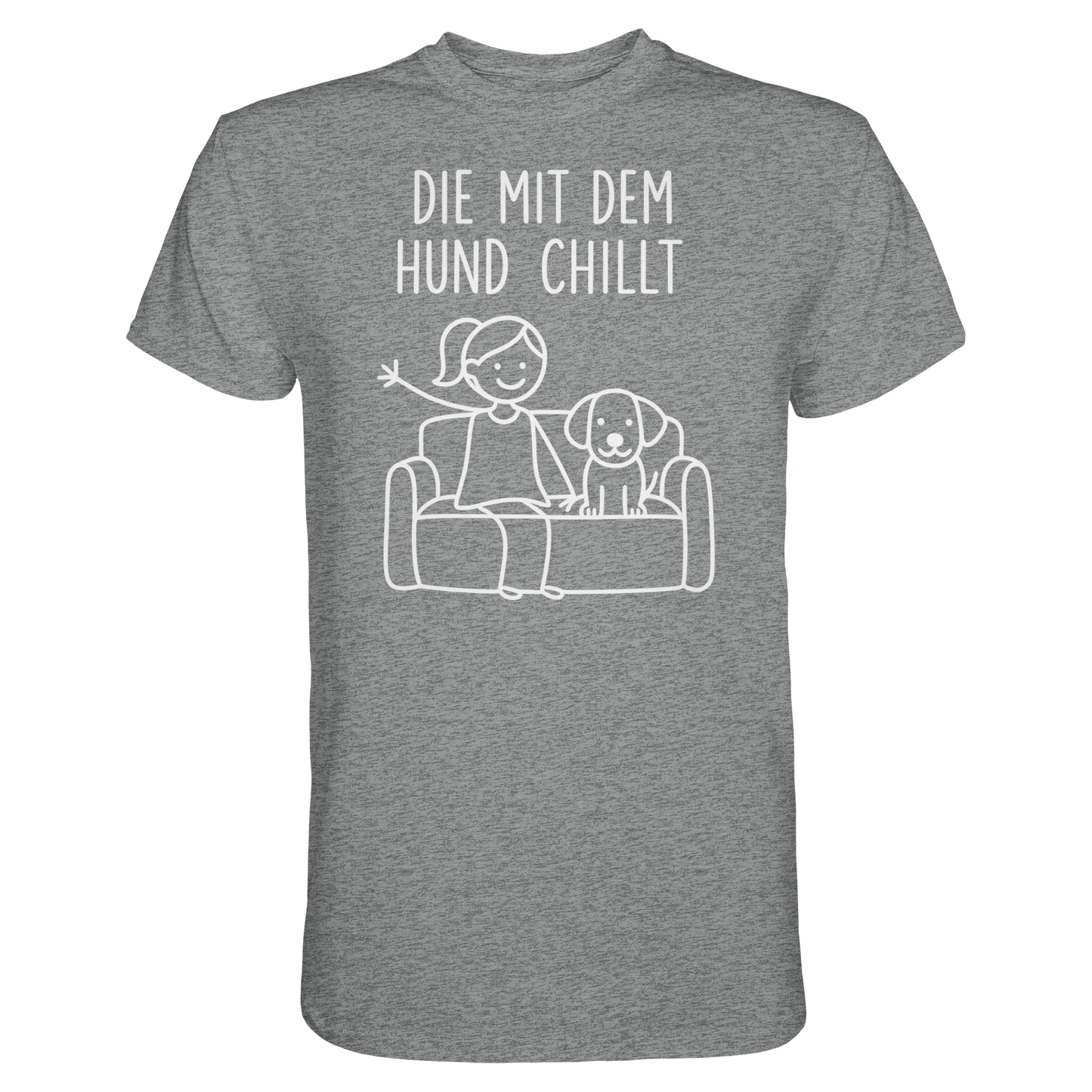 Premium Pfotenpoesie Shirt Die Mit Dem Hund Chillt