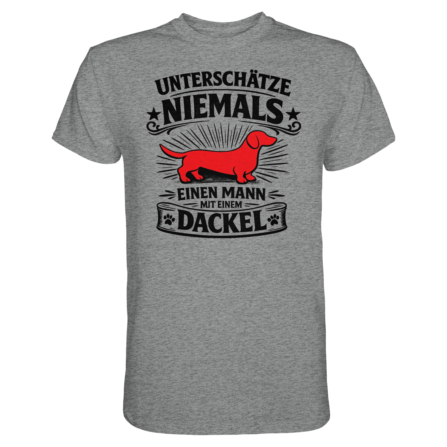 Unterschätze niemals einen Mann mit einem Dackel Premium Herren Shirt