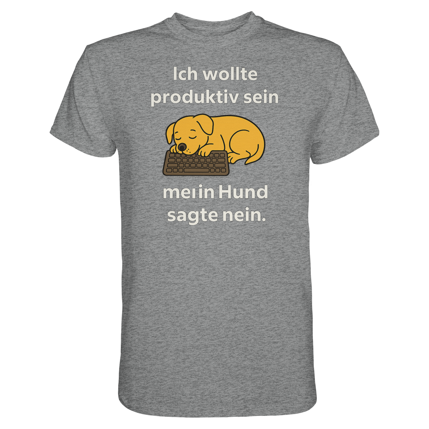 Premium Pfotenpoesie Unisex Shirt Ich wollte produktiv sein