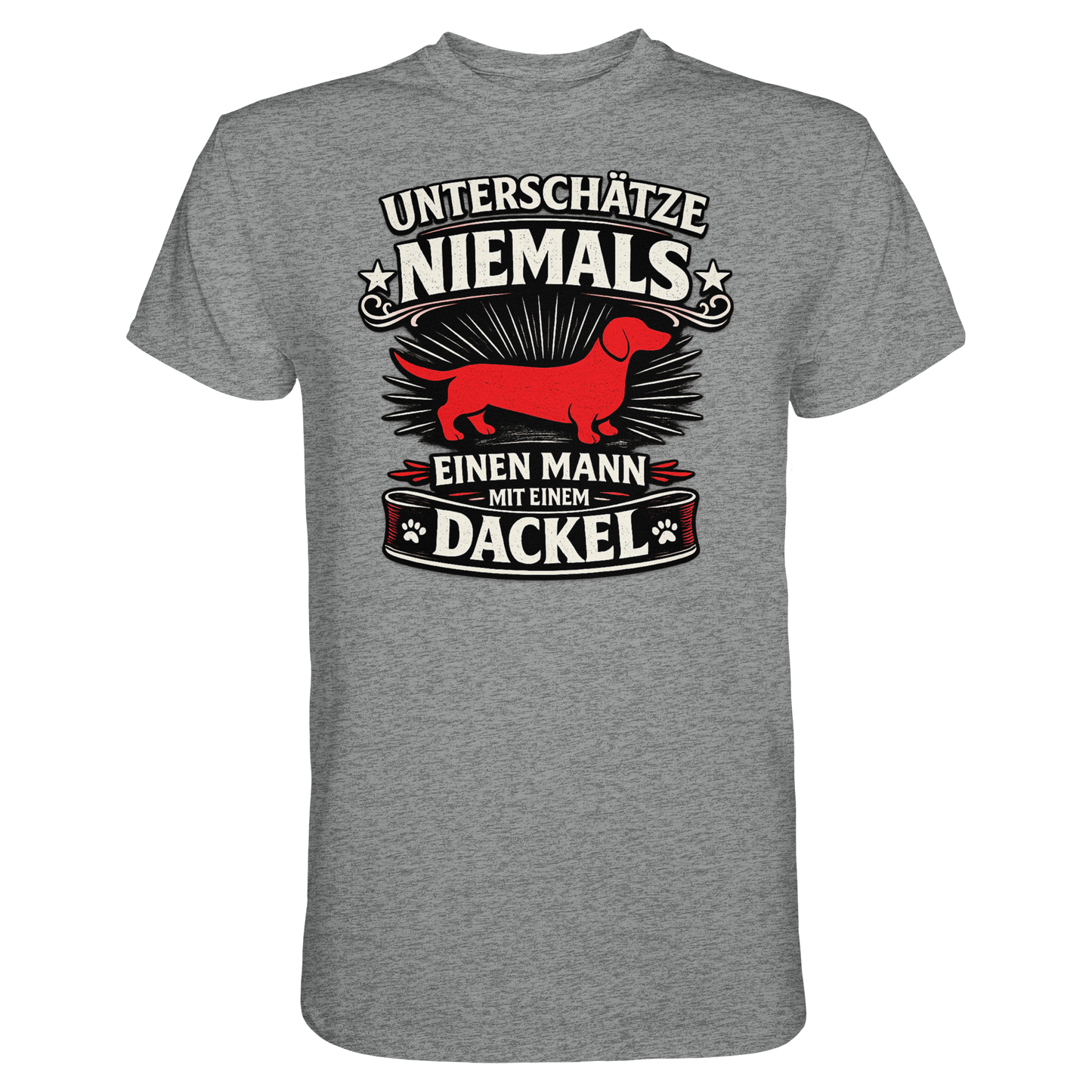 Unterschätze niemals einen Mann mit einem Dackel Premium Herren Shirt