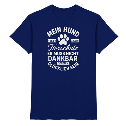 Mein Hund ist aus dem Tierschutz Premium Unisex Shirt