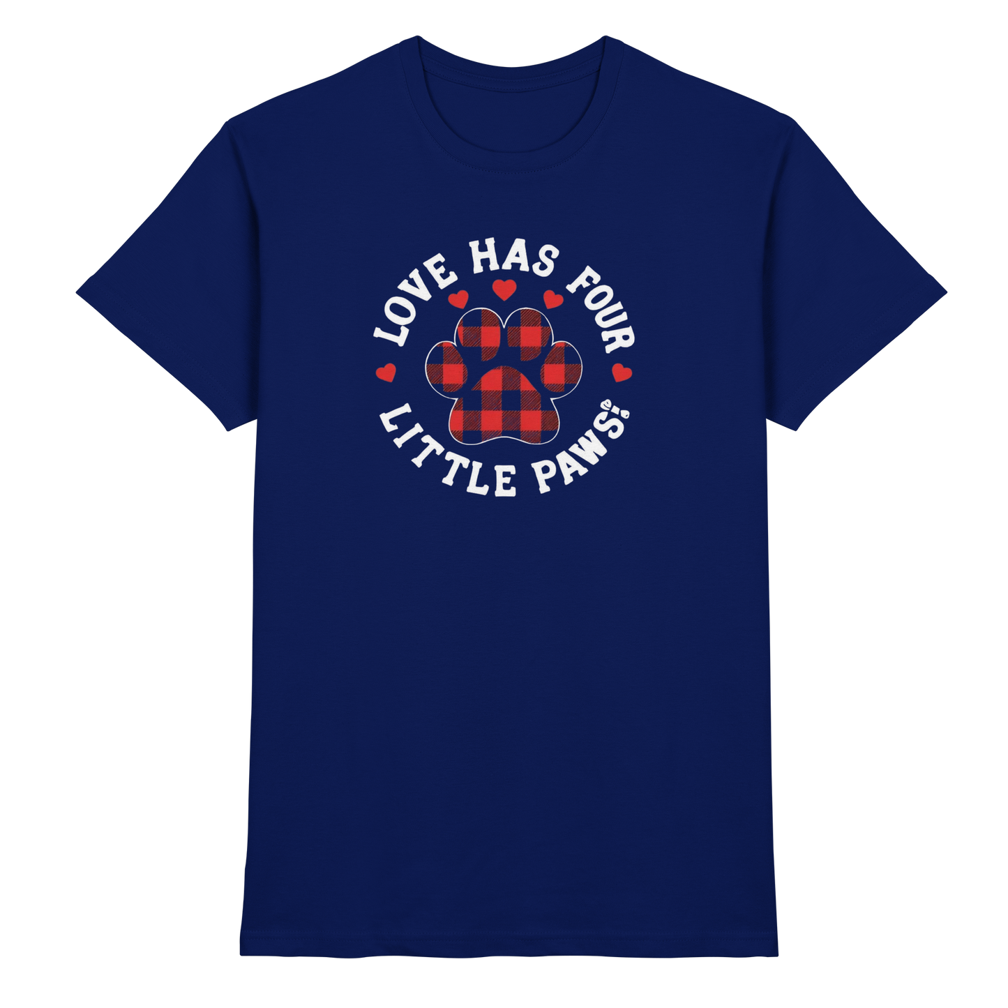 Love Has Four Little Paws Premium Unisex Shirt Pfotenpoesie