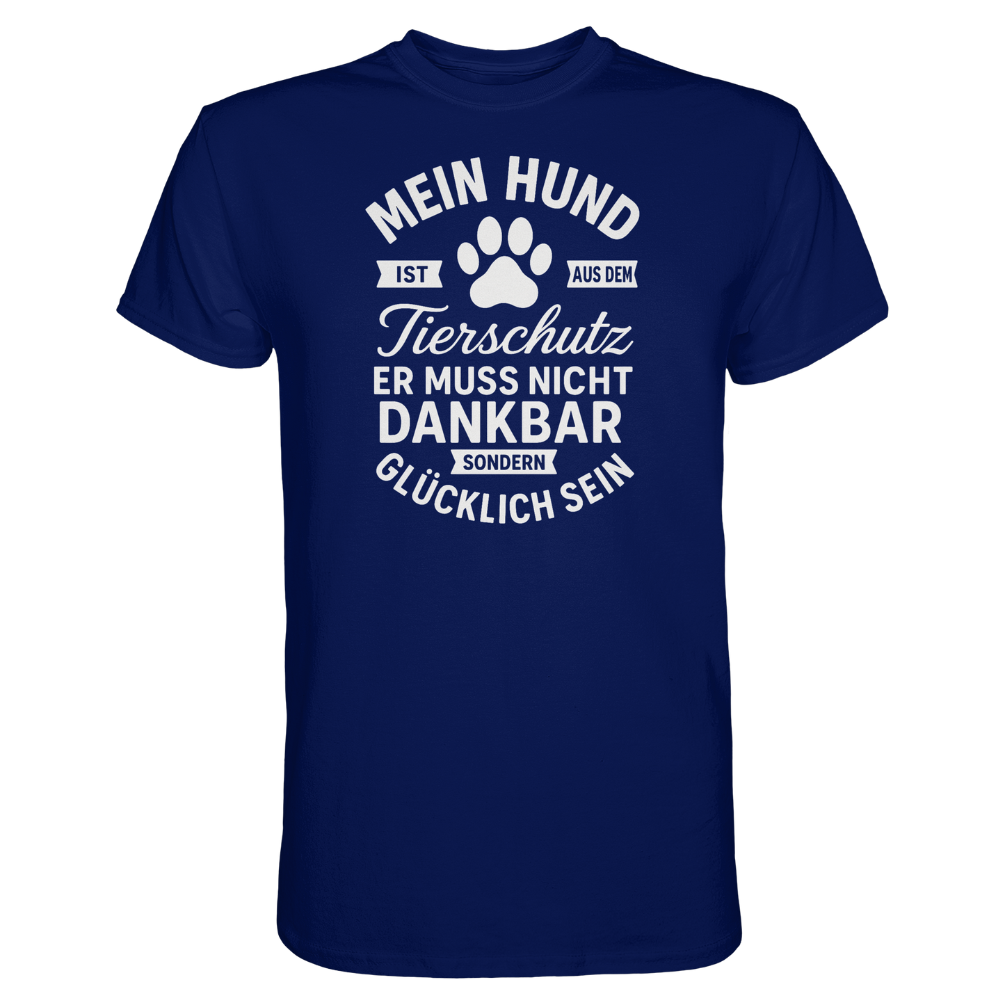 Mein Hund ist aus dem Tierschutz Premium Unisex Shirt