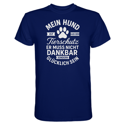 Mein Hund ist aus dem Tierschutz Premium Unisex Shirt