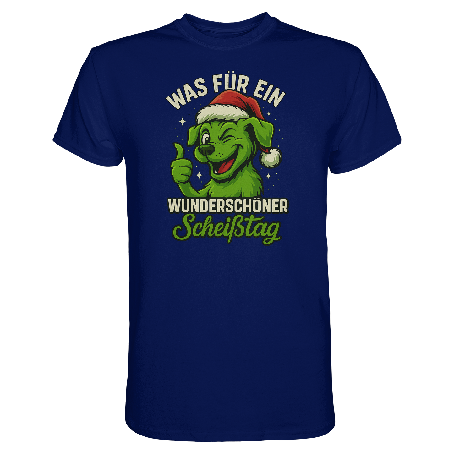 Premium Pfotenpoesie Unisex Shirt Was für ein wunderschöner Scheißtag