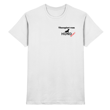Therapiert vom Hund Premium Herren Shirt