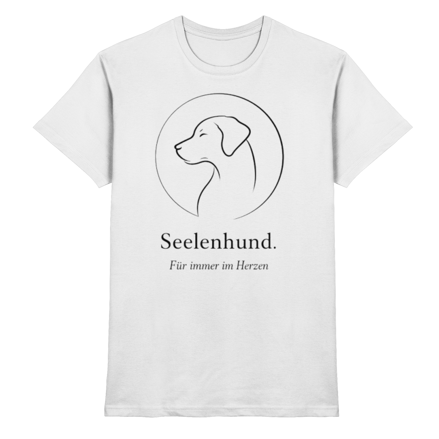 Premium Pfotenpoesie Shirt Seelenhund Für immer im Herzen