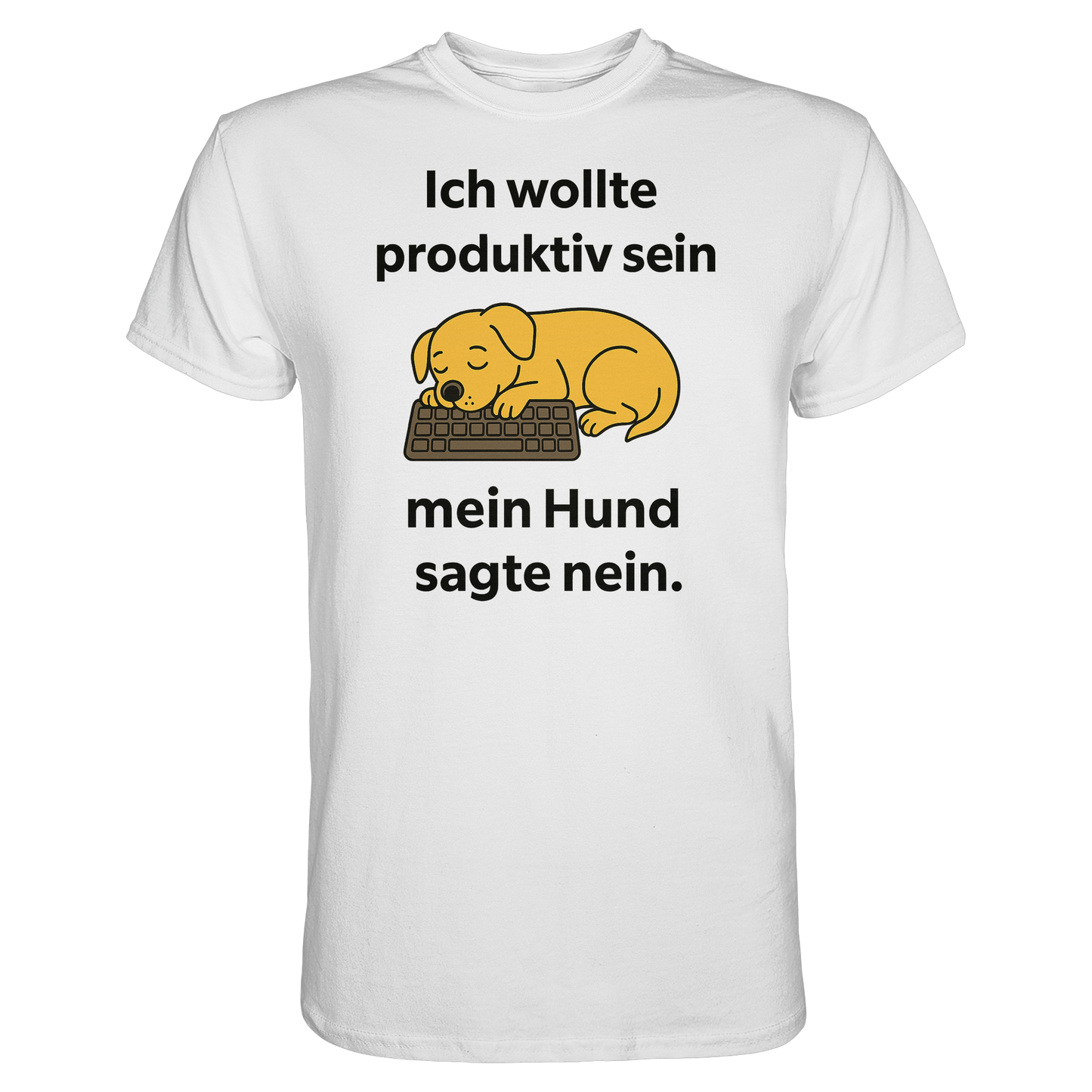 Premium Pfotenpoesie Unisex Shirt Ich wollte produktiv sein