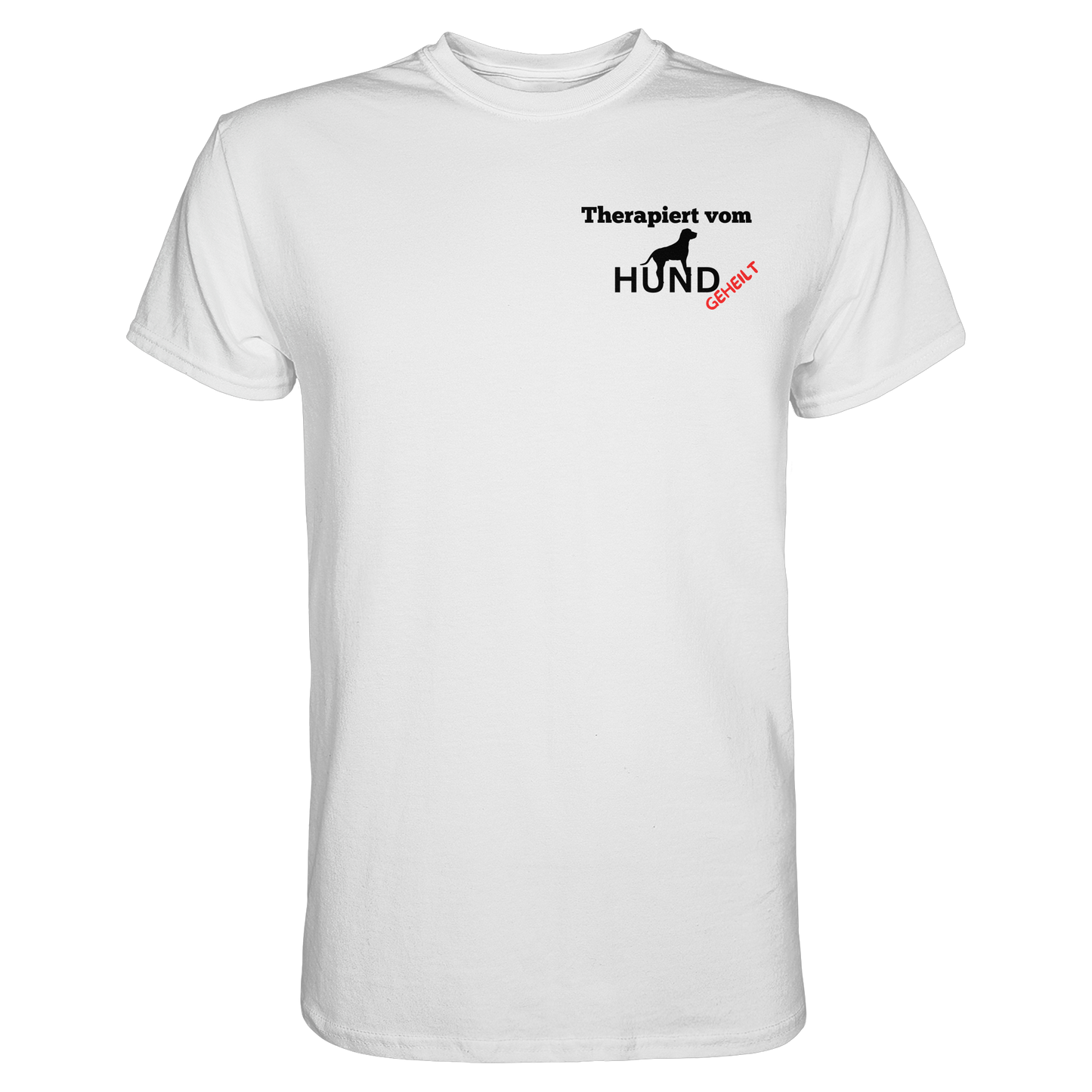 Premium Pfotenpoesie T-Shirt Therapiert vom Hund