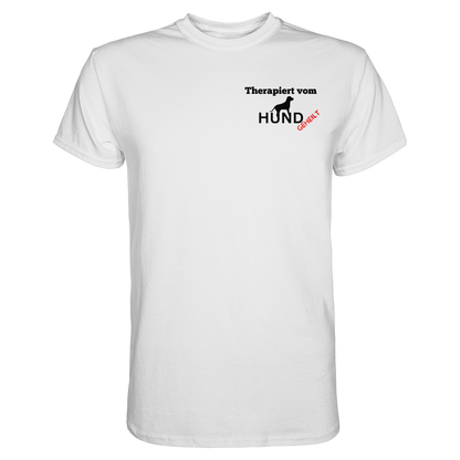 Therapiert vom Hund Premium Herren Shirt