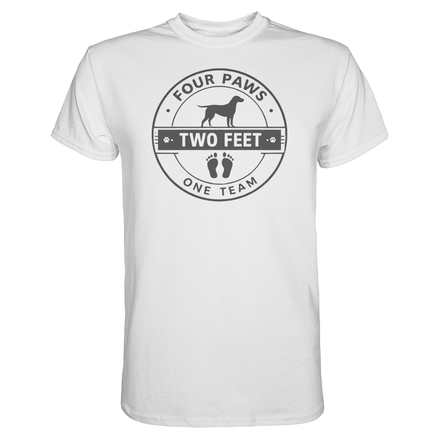 Premium Pfotenpoesie T-Shirt Four Paws Two Feet