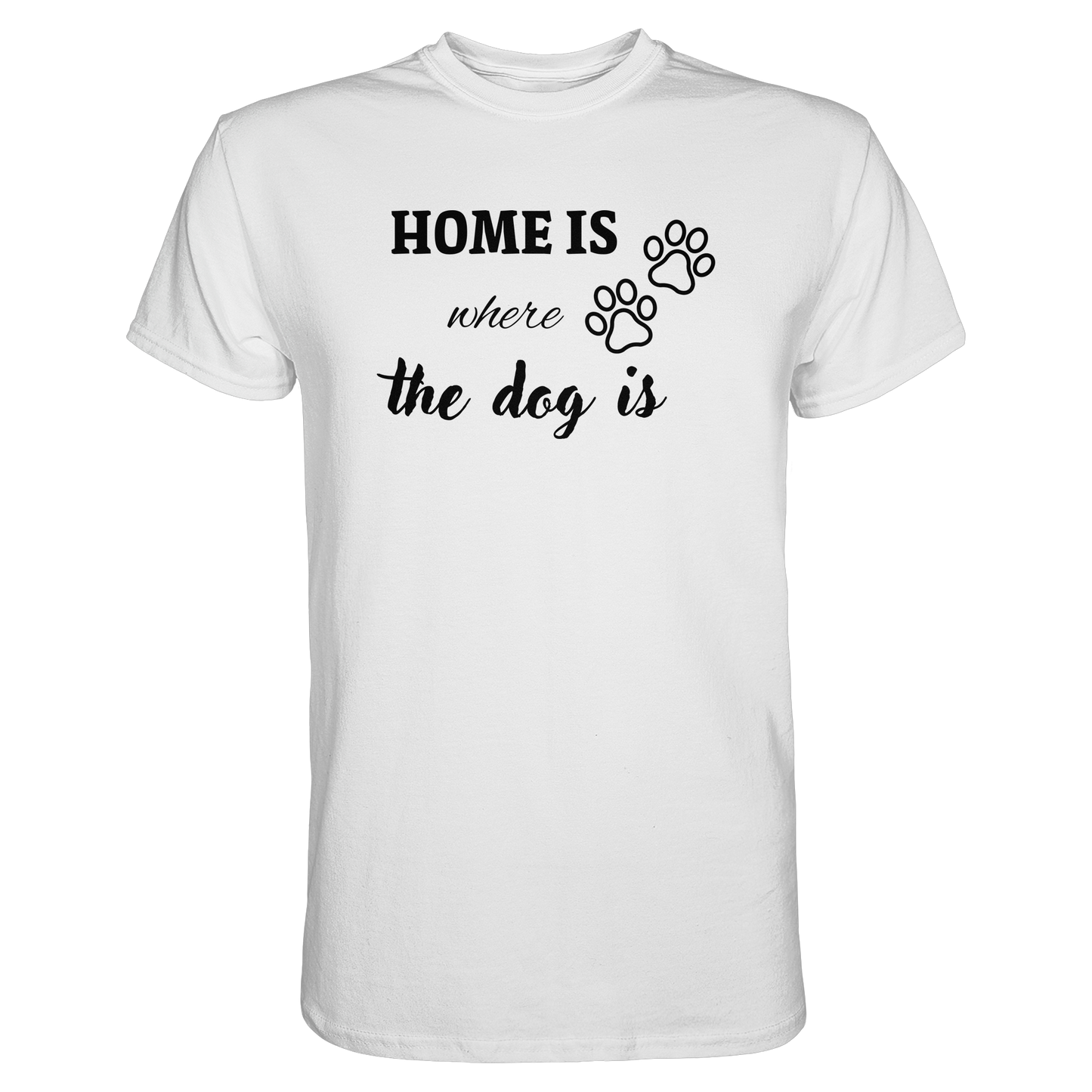 Home is where the dog is Premium Unisex Shirt
