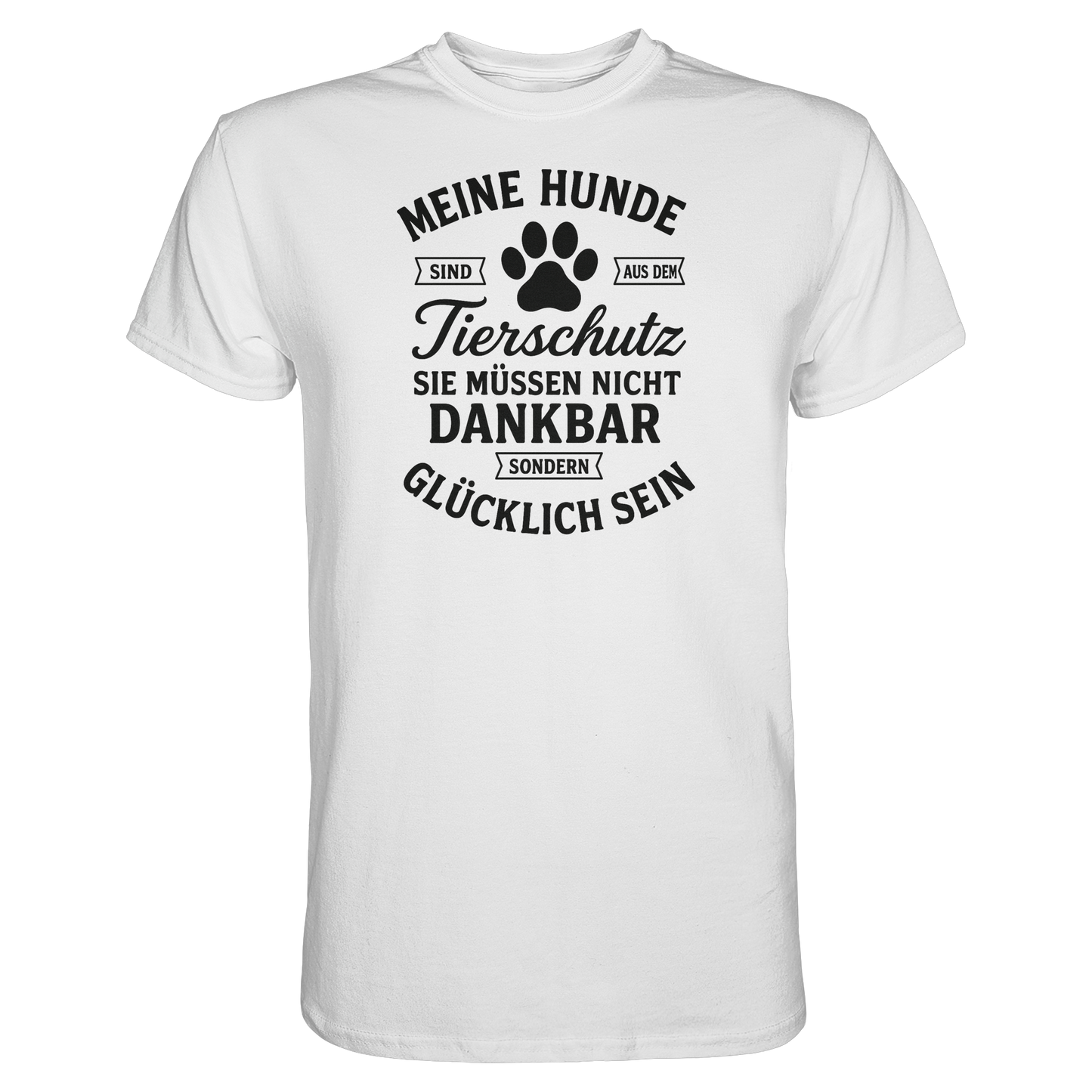 Premium Pfotenpoesie T-Shirt Tierschutz