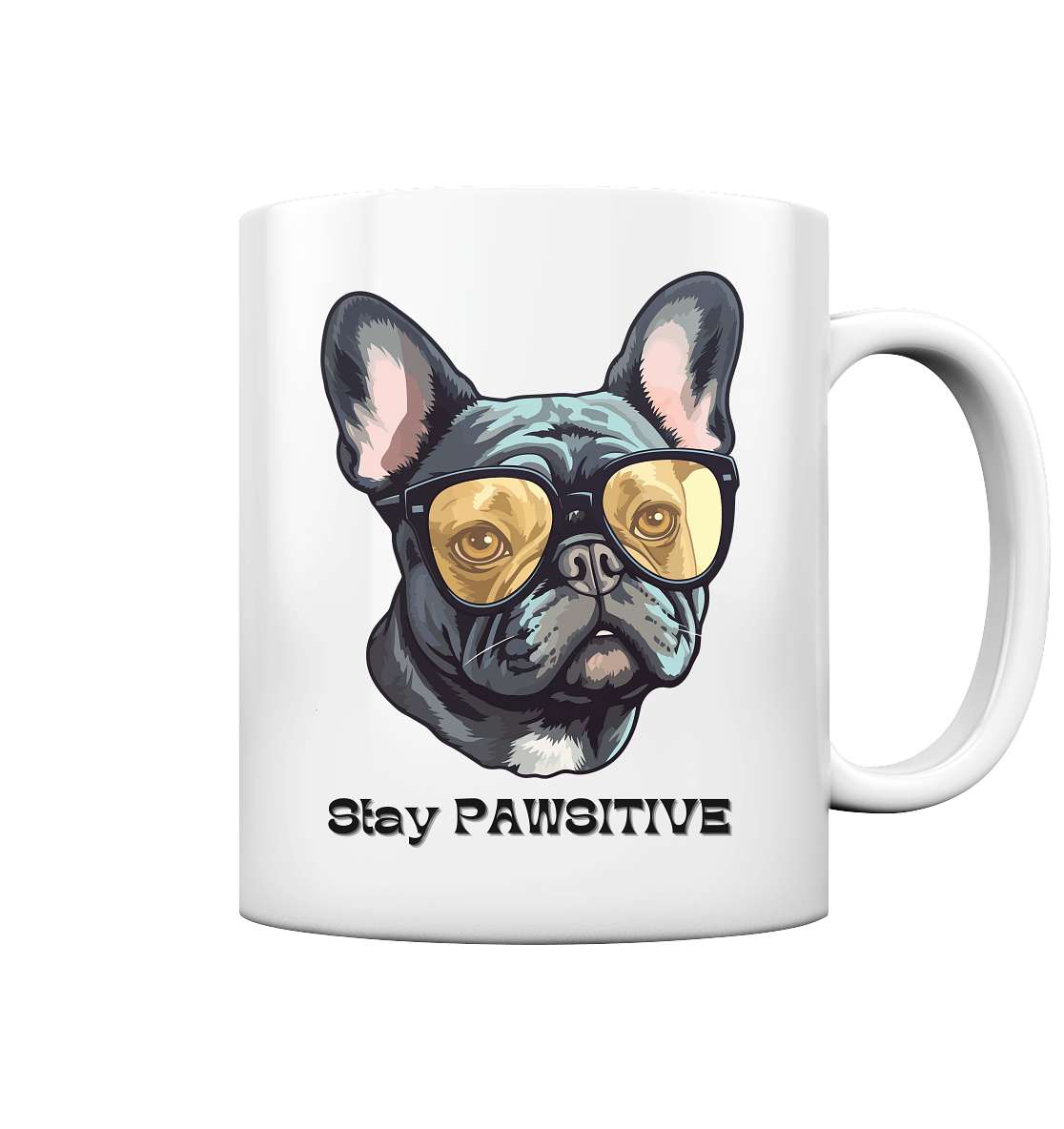 Premium Pfotenpoesie Tasse Stay Pawsitive