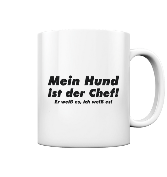 Premium Pfotenpoesie Tasse Mein Hund Ist Der Chef