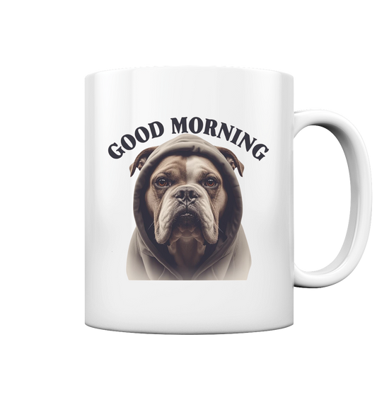 Premium Pfotenpoesie Tasse GOOD MORNING